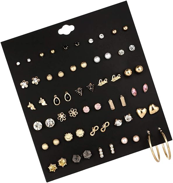 B Baosity 1 Set Mode Koreanische Perlenohrringe Set Frauen Ohrstecker