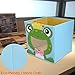 NEWSTYLE Foldable Kids' Toy Storage Bin Box - Cartoon Children Toys Chest and Closet Organizer - Simling Frog