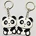 Finduat 20 Pcs Cute Cartoon Panda Keychains Keyring China National Treasure Panda Themed Party Favors Pendant for Ornament Souvenirs Gift