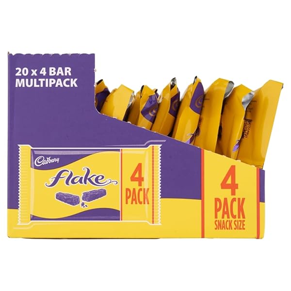 ORIGINAL CADBURY CANDY BAR FLAKE CHOCOLATE IMPORTED FROM THE UK ENGLAND, 0.08 KILOGRAMS