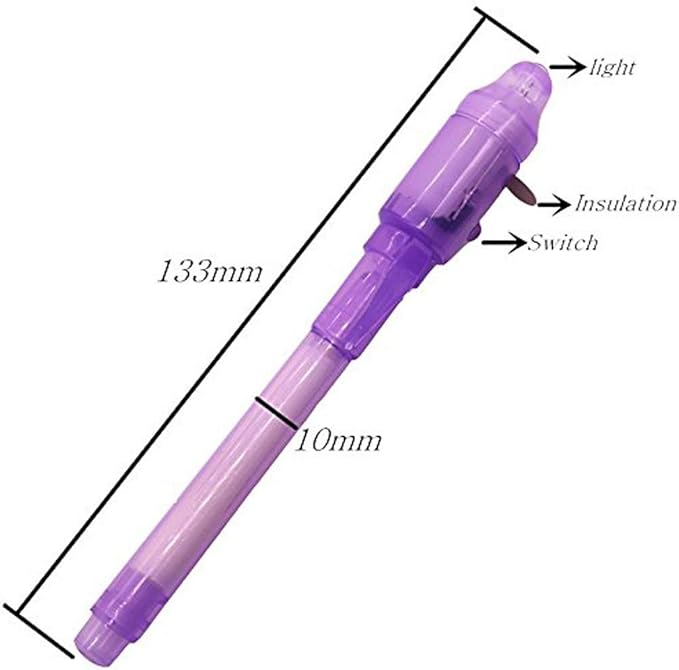 Fete Grand Cadeau Pour Enfants Et Enfants Message Secret Pour Anniversaire Lomsarsh 7pcs Stylo A Encre Invisible Activite Et Festival Stylo Espion Ecrit Marqueur Invisible Avec Lumiere Led Uv Accessoires De Decoration