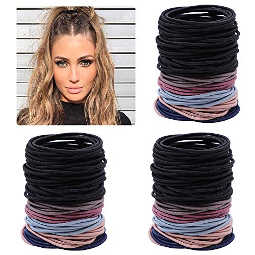 image for Fani 300 Pcs Hair Bands Ties Ponytail Holders Elastic Hair Bands No Cr