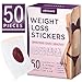 Aroamas Weight Loss Sticker, Fat Burning Abdominal Fat Away Sticker Magnets, For Beer Belly, Buckets Waist, Waist Abdominal Fat, Quick Slimming 50Pcs
