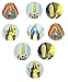 Visions of the Blessed Virgin Mary Our Lady Assorted Stickers, Roll of 100