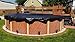Buffalo Blizzard 28 ft Round Pool Cover | Deluxe Above Ground Pool Cover | Blue/Black Reversible Heavy Duty Winter Pool Cover | Cold and UV Resistant | Shields Pools from Seasonal Debris
