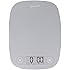 Digital Kitchen Scale/Food Scale from GreaterGoods - Extra Battery Included, Ultra Slim, Multifunction, Easy to Clean, Large Display (grey)