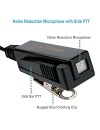 Auricular de dos cables con cable reforzado con Kevlar para Motorola Radio APX4000 APX6000 APX7000 APX 8000 6000 XPR6350 XPR6550 XPR6580 XPR6550 6350 6550, Auriculares acústicos de tubo de vigilancia, Reducción de ruido