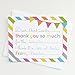 Fill in the Blank Thank You Cards, Kids Birthday or Any Occasion Note Card, 4.25 X 5.5 Inches, Pack of 15