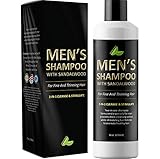 Men’s Shampoo with Sandalwood – 2 in 1 Invigorating Shampoo for Thicker Hair – With East Indian Sandalwood & Argan Oil – Cleanse and Stimulate Hair & Scalp with This Revitalizing Formula
