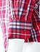 Tonyclo Men's Stylish Plaid Checkered Long Sleeve Dress Shirts