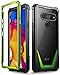 LG V40 Thin Case, LG V40 Case, Poetic Guardian [Scratch Resistant Back] [Built-in-Screen Protector] Full-Body Rugged Clear Hybrid Bumper Case for LG V40 / LG V40 ThinQ (2018) - Green