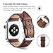 Benuo Leather Band for Apple Watch 44mm 42mm, [Vintage Series] Premium Genuine Leather Strap for Apple Watch Series 4/ 3/ 2/ 1/Edition/Sport, Classic Replacement with Secure Buckle