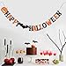 SUNBEAUTY Halloween Decoration Kit Party Banner Paper Fans Lanterns Honeycomb Balls for Halloween Party Birthday Event Decorations Black Orange 13Pieces