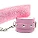 Soft Cuffs Steel Sex Handcuffs Furry Fuzzy Toy Handcuffs Novelty Gift Pink