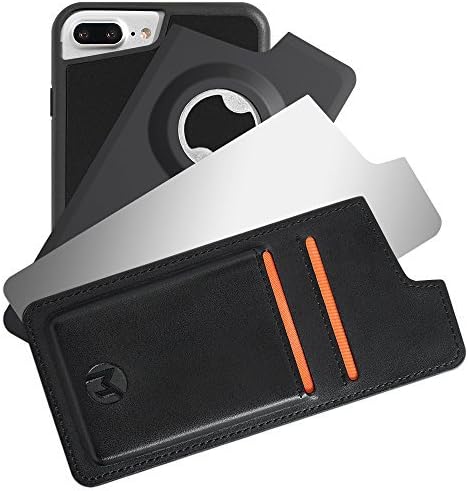 Mega Tiny Corp Anti Gravity Phone Case Compatible for iPhone | Hands Free Selfie | Stick to Wall | Includes Wallet, Mirror, Bottle Opener Cover (8 Plus / 7 Plus / 6s Plus / 6 Plus - 5.5 inches)