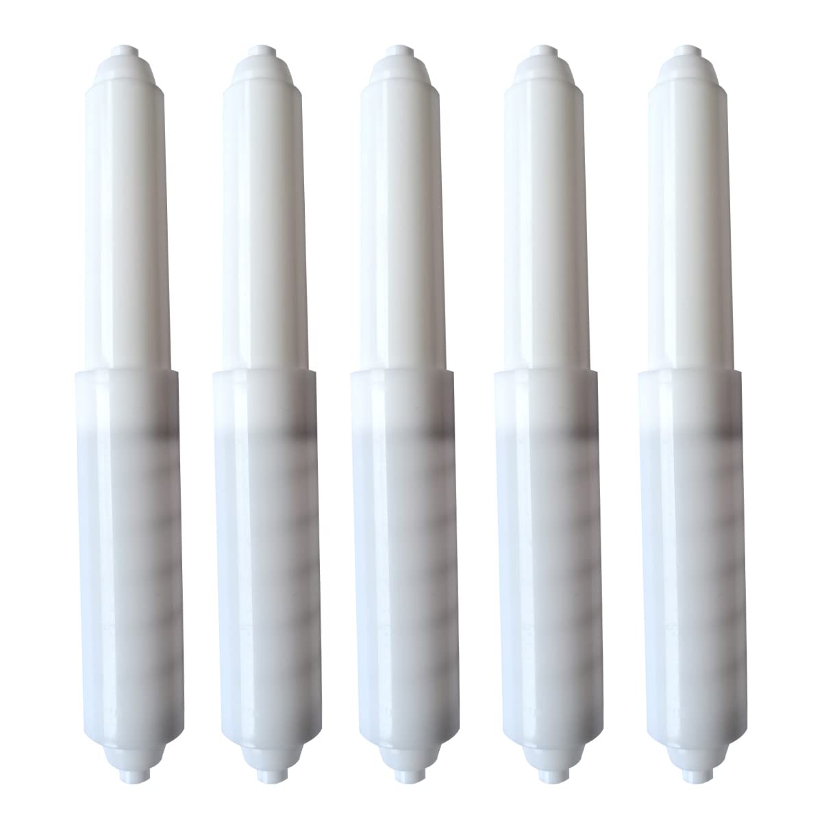 5pcs Toilet Paper Holder Rollers, Plastic Toilet Tissue Roll Holder Insert in bathroom Toilet Replacement Roller Spring Loaded