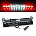 Wecade 12w 12 Leds Car Truck Emergency Strobe Flash Light Windshield Warning Light (Red/White/White/Red) primary