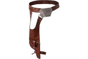 Men's Cosplay Costume Belt with Blaster Holster PU Leather Halloween Cosplay Outfits Props Accessories