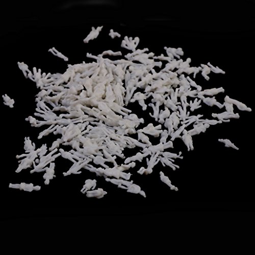 200PCS Weiß / Hellgrau Modellbahn Personen Figuren Gradeinteilung TT – Bild 3