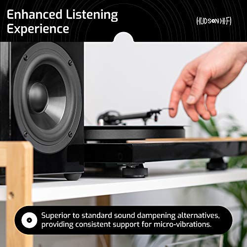 1" Platinum Silicone Speaker Isolation Pads 8Pack NonSkid Speaker