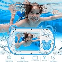 Underwater Kids Camera, HD I080P 8X Digital Zoom, 2.7" Screen Children
