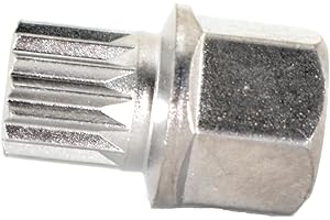 TEMO 31/15Pt Wheel Lock Nut Screw Removal Key Anti-Theft Lugnut Socket S3054 for BMW Vehicles