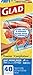 Glad Zipper Food Storage Freezer Bags - Quart Size - 40 Count, Pack of 9 (Package May Vary)
