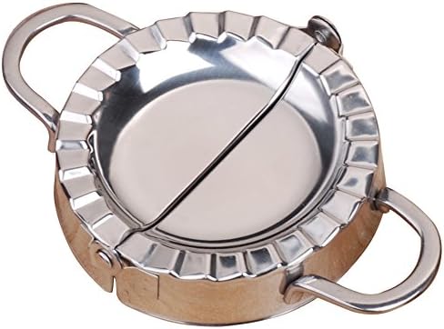 BestWare Dumpling Mould Stainless Steel Dumpling Maker Pastry Tools Dumping Tool Kitchen Dining Silver