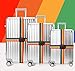 NKTM Adjustable Luggage Straps Suitcase Belts Travel Bag Accessories 2 Pack