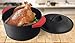Utopia Kitchen Pre-Seasoned Cast Iron Dutch Oven with Dual Handle and Cover Casserole Dish (5 Quart with Silicone Handle)