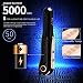 Cordless Mini Flat Iron 5000mAh Battery-Operated Ceramic Tourmaline Hair Straightener 3 Temps Makeup Fix Portable Travel Straightening Curling Iron,Auto Shut off,USB Rechargeable,Blackthumb 1