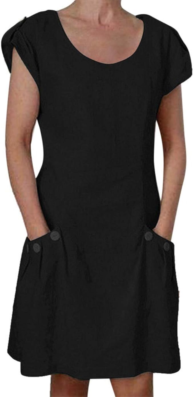 plain black shift dress uk