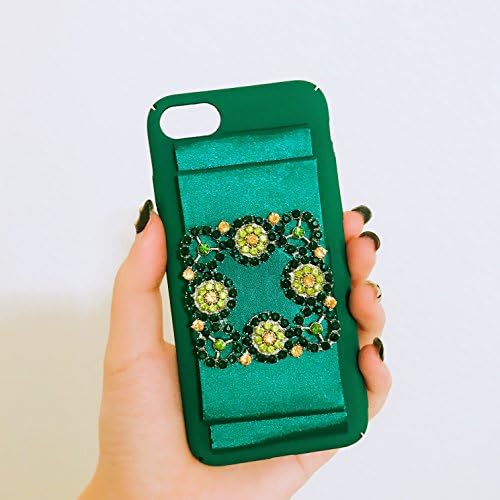 Manolo Blahnik style Green Square Diamond iPhone 7 case for iPhone 7 4.7''