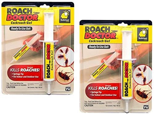 Cockroach Gel Bait Outdoor & Indoor Roach Killer with Syringe Applicator Cockroach Pen