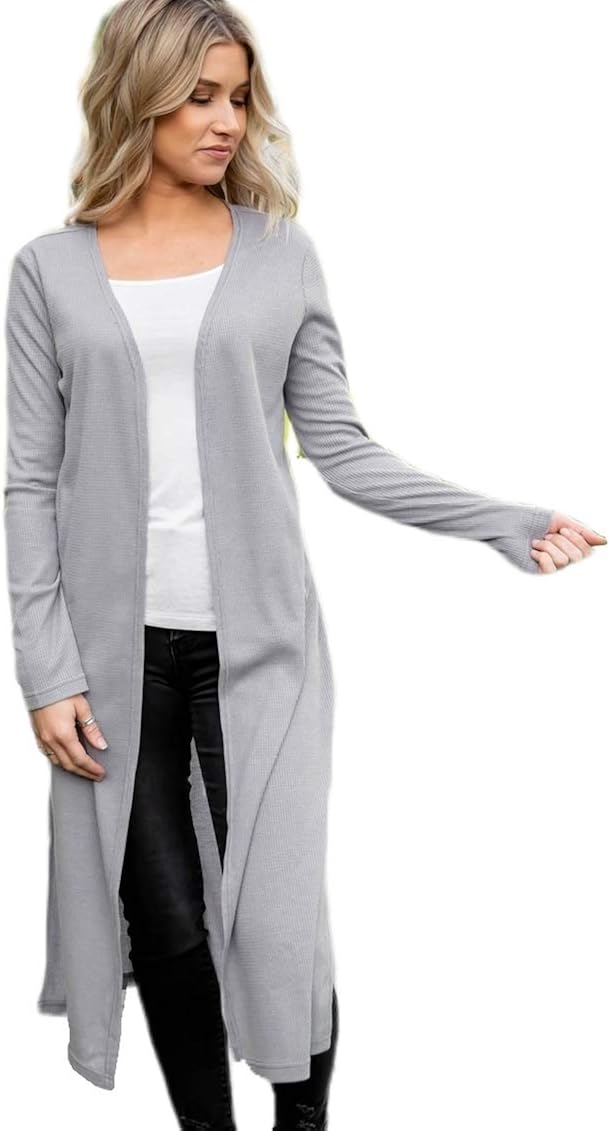 Tickled Teal Women’s Soft Long Sleeve Pocket Cardigan at  Women’s Clothing store