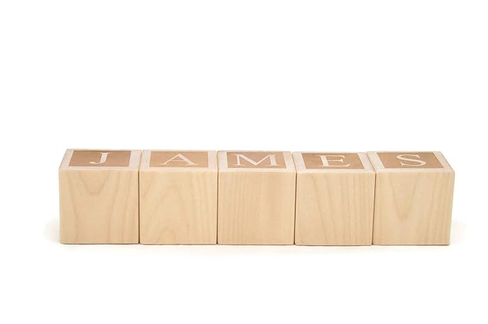 personalised letter blocks