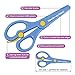 Left Handed Kids Scissors / School Scissors, Preschool and Kindergarten Use - Plastic Blunt Tipped Kid and Toddler Safety Craft Scissors for Left Handed Cutting - Pink and Blue Kid Scissors Pack