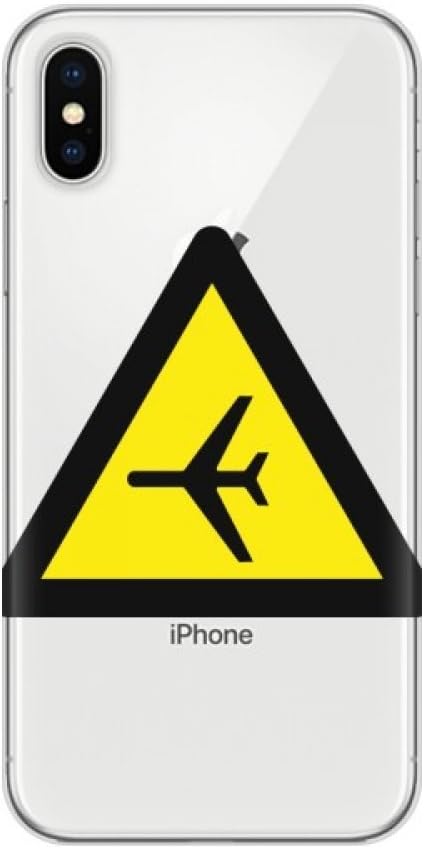 Amazon Co Jp 警告シンボル黄色の黒い三角定規 アップルiphoneのx電話ケースフレキシブル透明ボーダーカバーソフトスリム 家電 カメラ