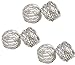 SKAVIJ Metal Mesh Elegant Napkin Rings Set for Dining Table Decoration (Dia-2 Inch, Pack of 6, Silver)
