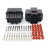 EMeskymall 2 Set 12Pin Way Car Auto Motorcycle Waterproof Electrical Wire Connector Plug