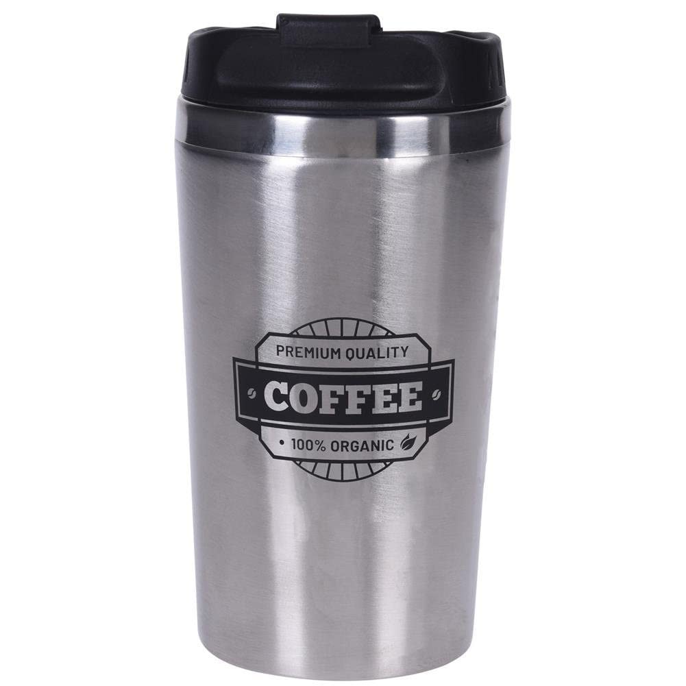 BARGAIN4ALL Coffee Cup Insulated – Stainless Steel Leakproof Eco-Friendly Thermos Mug – Double Walled Insulated 15 oz (400 ml) with Lid – for Hot Cold Drinks & Tea