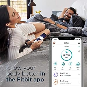 Fitbit Charge 4 fitness and Activity Tracker with Built-In Gps, Heart Rate, Granite, One Size