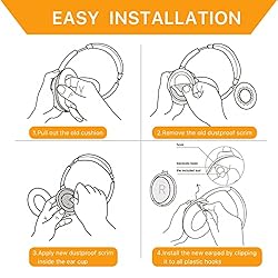 YOCOWOCO Ear Pads Cushions for Bose QC35/ QC35II