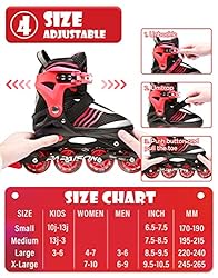 PAPAISON Adjustable Inline Skates Boys Ages