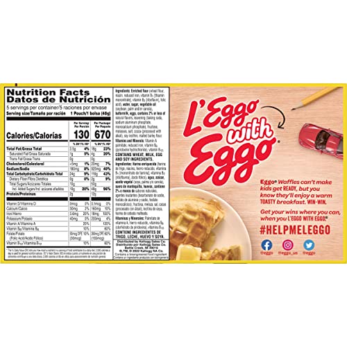 Eggo Minis Frozen Pancake Bites, Frozen Breakfast, Breakfast Food