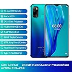 Mobile-Phones-Ulefone-Note-9P-Smartphones-SIM-Free-Unlocked-4G-Dual-SIM-Android-10-4GB-RAM-64GB-ROM-652-Inch-Screen-16MP-Triple-Rear-Camera-Three-Card-Slots-Face-ID-Fingerprint-Aurora-Blue