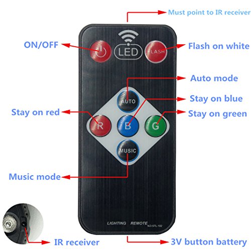 Marygel 2018 Full Rgbw Color Mixing 6LEDs Stage Lighting with Remote(4 Pieces) - Thumbnail 3