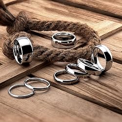 MJ Metals Jewelry 3mm White Tungsten Carbide