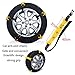 Car Snow Chains for Car Suv Truck,Anti Slip Tire Chain,Adjustable Universal Emergency Thickening Anti Snow Cables,Winter Driving Security Chains,Traction Mud Snow Chains-Fit for Tire Width: 185-295mm