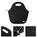 HIPPIH Insulated Waterproof Lunch Tote, Classic Durable Picnic Bag - Easy to Carry for Office, Picnic, Black